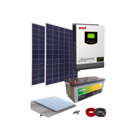 Комплект безперебійного живлення із сонячними панелями 2,4 кВт