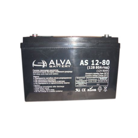 Аккумулятор ALVA battery AS12-80